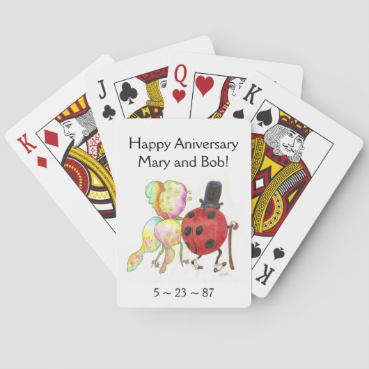 Die Mängelkarten der Dame Spielkarten (Rückseite)