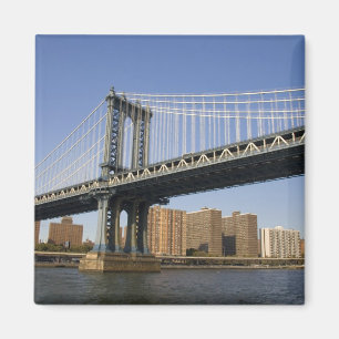 Die Manhattan Bridge über den East River 2 Magnet