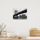 Die Manhattan-Brücke in New York City Poster (Küche)