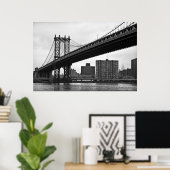 Die Manhattan-Brücke in New York City Poster (Heimbüro)
