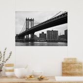 Die Manhattan-Brücke in New York City Poster (Küche)
