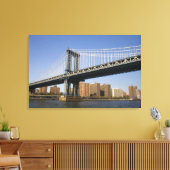 Die Manhattan-Brücke über den East River 2 Leinwanddruck (Insitu (Wohnzimmer))