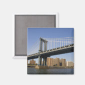 Die Manhattan-Brücke über den East River 2 Magnet (Vorderseite/Rückseite)