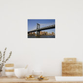 Die Manhattan-Brücke über den East River 2 Poster (Küche)