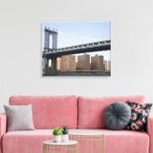 Die Manhattan-Brücke über den East River Leinwanddruck (Insitu (Wohnzimmer))