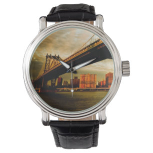 Die Manhattan-Brückenansicht von Brooklyn-Seite Armbanduhr