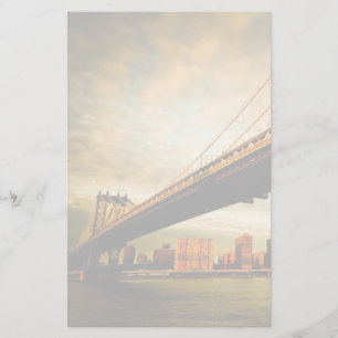 Die Manhattan-Brückenansicht von Brooklyn-Seite Briefpapier
