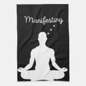 Die Manifestation der Meditation Visuell für posit Geschirrtuch (Vertikal)
