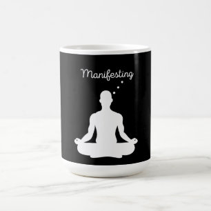 Die Manifestation der Meditation Visuell für posit Kaffeetasse
