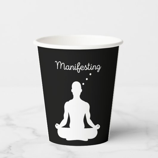 Die Manifestation der Meditation Visuell für posit Pappbecher (Vorderseite)