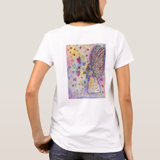 Die Manifestation des Universums der Angel-Kunst - T-Shirt (Rückseite)