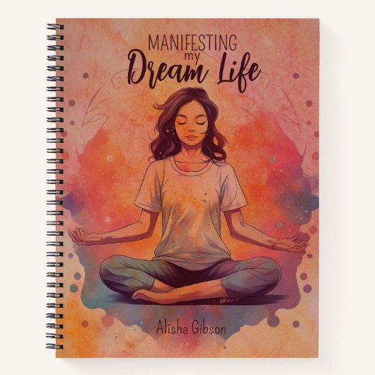 Die Manifestation meines Traumlebens, des Anziehun Notizblock (Vorderseite)