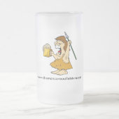 Die Mann-Höhlen-Bier-Tasse Mattglas Bierglas (Mittel)