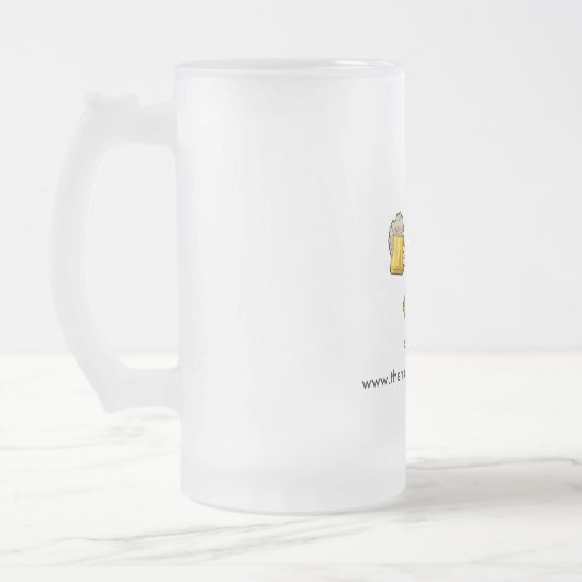 Die Mann-Höhlen-Bier-Tasse Mattglas Bierglas (Links)