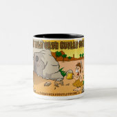 Die Mann-Höhlen-Kaffee-Tasse Zweifarbige Tasse (Mittel)