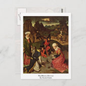 Die Manna Ernte von Bouts Dieric Postkarte (Vorne/Hinten)