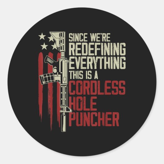 Die Männer haben alles neu definiert, was dies ist Runder Aufkleber (Vorderseite)