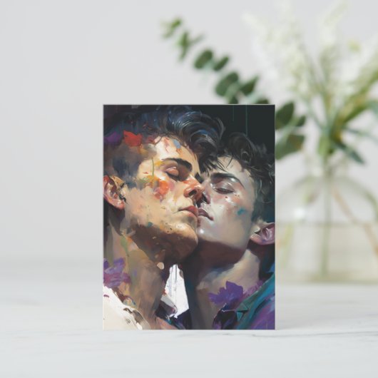 Die Männer in der Liebe Postkarte (Stehend Vorderseite)