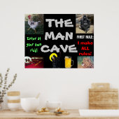 DIE MANNHÖHLE POSTER (Küche)