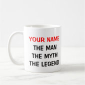 Die Mannmythos- Legenden-Tasse | Personalizable Kaffeetasse (Links)