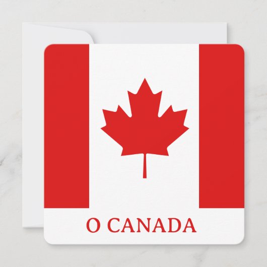 Die Maple-Leaf-Flagge Kanadas Feiertagskarte (Vorderseite)