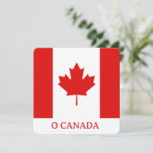 Die Maple-Leaf-Flagge Kanadas Feiertagskarte (Stehend Vorderseite)