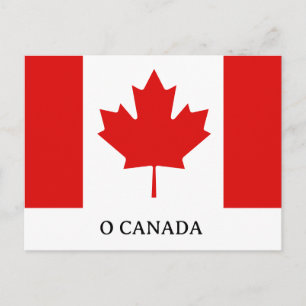 Die Maple Leaf-Flagge Kanadas Feiertagspostkarte