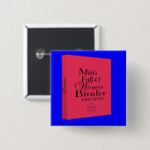 Die Mappen des Mitts voll der Frauen-Mappe Button (Vorne & Hinten)
