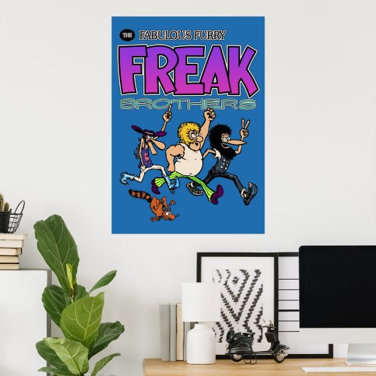Die märchenhafte Furry-Freak-Brüder-Maske Poster (Heimbüro)