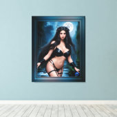 Die märchenhafte Göttin der alten Ruinen der Keime Leinwanddruck (Insitu (Holzboden))