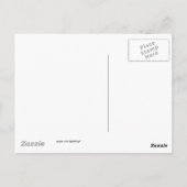 Die märchenhafte Winterpostkarte Postkarte (Rückseite)