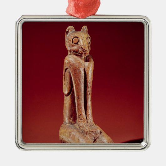 Die Marco Cat mit dem Schlüssel aus Florida Silbernes Ornament (Vorne)