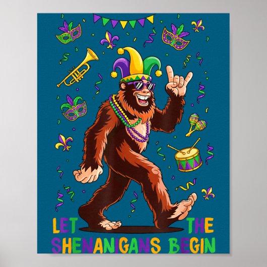 Die Mardi Gras Lasst Unsinn Beginnen Poster (Vorne)