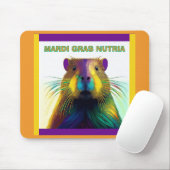 Die Mardi Gras Nutria Mousepad (Mit Mouse)