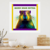 Die Mardi Gras Nutria Poster (Küche)