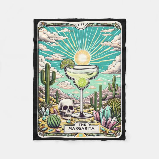 Die Margarita Tarot Card Cinco De Mayo Party Marga Fleecedecke (Vorderseite)