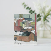 Die Marienkirche in Bonn im Schnee, 1911 Postkarte (Stehend Vorderseite)