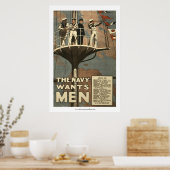 Die Marine braucht Männer Poster (Küche)