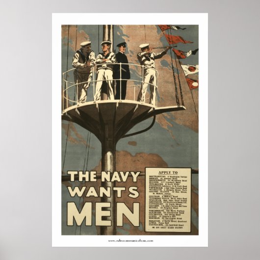 Die Marine braucht Männer Poster (Vorne)