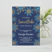 Die Marine ist ein wenig Schneeflocke auf dem Weg Einladung (Stehend Vorderseite)