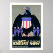 Die Marine ruft an - jetzt anmelden (US02291A) Poster (Vorne)