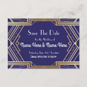Die Marine Save the Date, die Party-Gold Wedding Save The Date