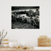 Die Marines des Zweiten Weltkriegs laden Lieferung Poster (Küche)