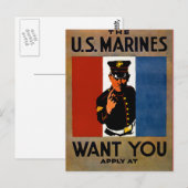 Die Marines wollen Dich Postkarte (Vorne/Hinten)