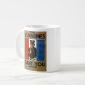 Die Marinesoldaten wollen Sie Kaffeetasse (Vorderseite Links)