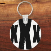 die Markierung der geraden Kante Schlüsselanhänger (Vorderseite)