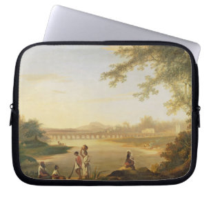 Die Marmalong Brücke, mit einem Sepoy und Laptopschutzhülle