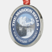Die Maroon-Glocken Silbernes Ornament (Links)