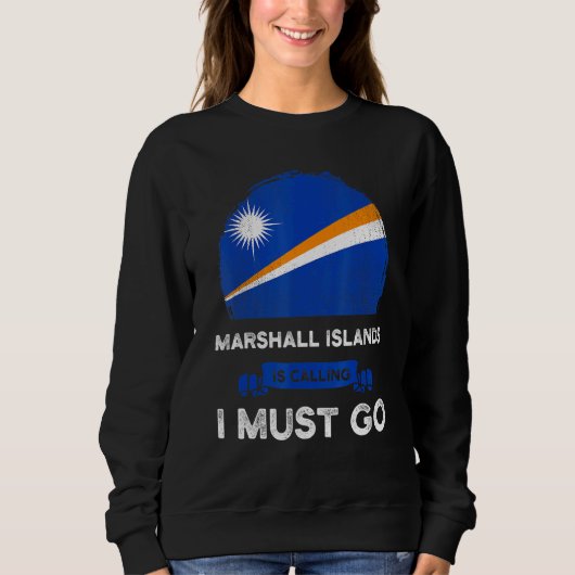Die Marshallinseln fordern, dass ich Marschallese Sweatshirt (Vorderseite)