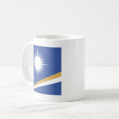 Die Marshallinseln-Qualitäts-Flagge Kaffeetasse (Vorderseite Links)